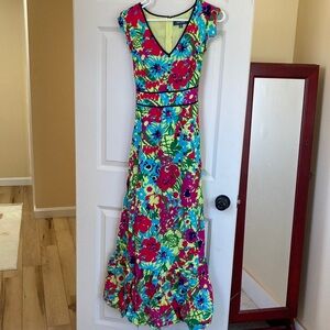 Modcloth Vibrant Floral Maxi Dress